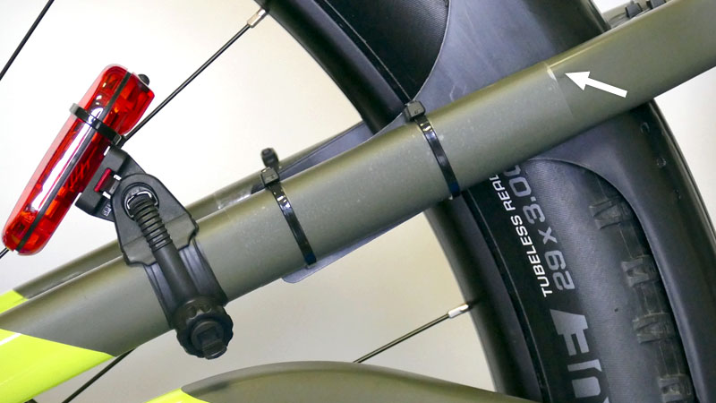 つや消し・マット塗装の自転車フレームに使える保護テープ2種類の比較テストイメージ11